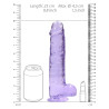 Real Rock Crystal Gode Crystal Clear 19 x 4.5cm Violet